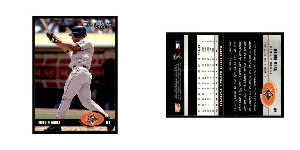 2003 Donruss Melvin Mora Baseball Cards #89