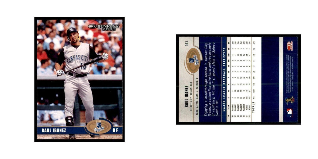2003 Donruss Raul Ibanez Baseball Cards #141