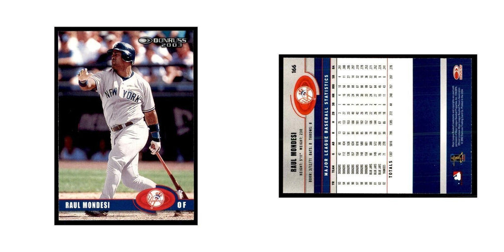2003 Donruss Raul Mondesi Baseball Cards #166