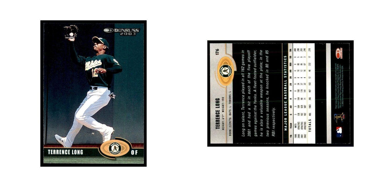 2003 Donruss Terrence Long Baseball Cards #176
