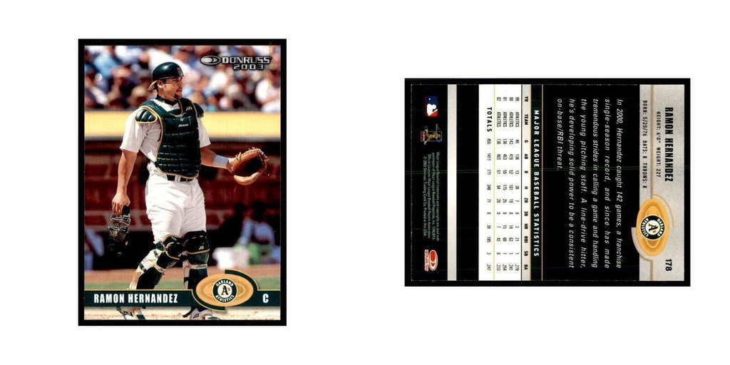 2003 Donruss Ramon Hernandez Baseball Cards #178
