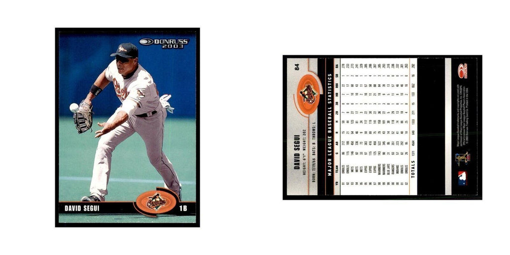 2003 Donruss David Segui Baseball Cards #84