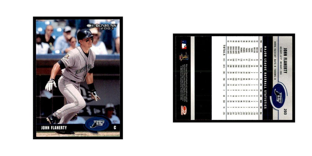 2003 Donruss John Flaherty Baseball Cards #203