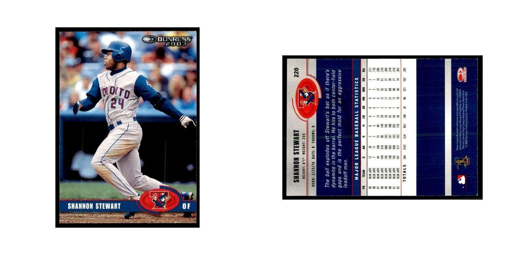 2003 Donruss Shannon Stewart Baseball Cards #220