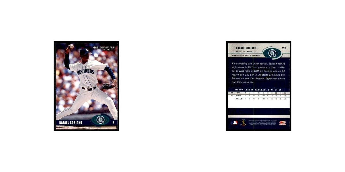 2003 Donruss Rafael Soriano Baseball Cards #195