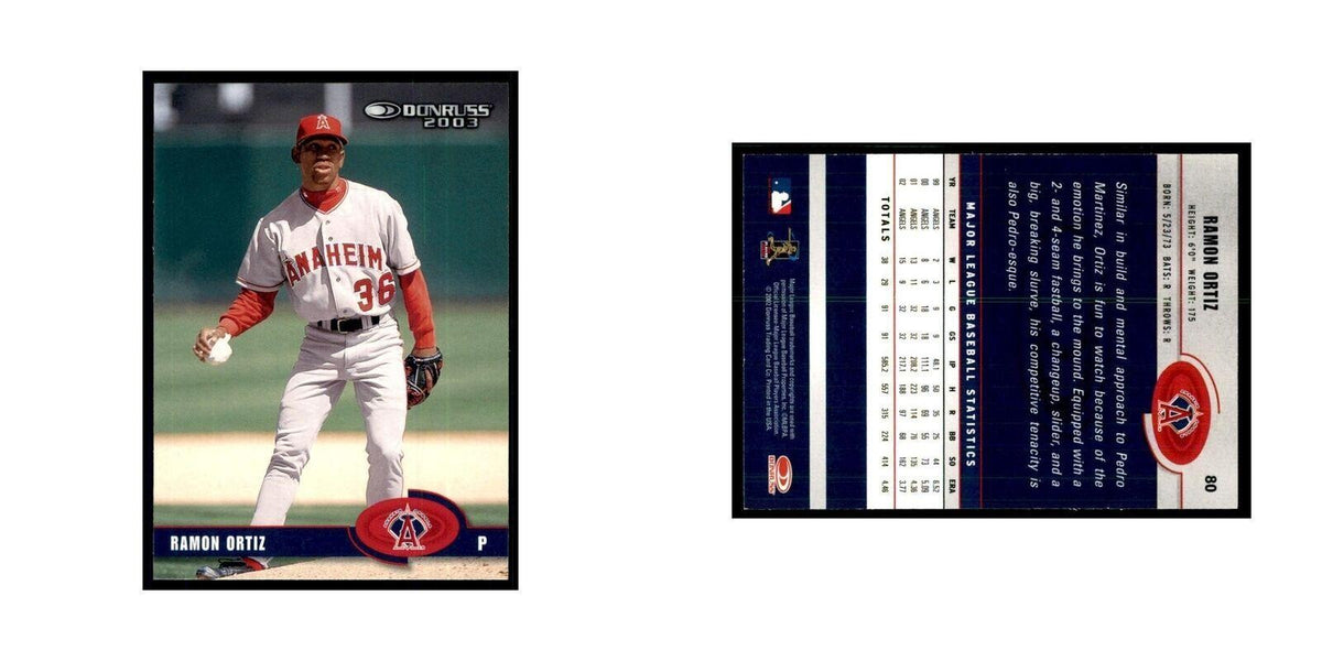 2003 Donruss Ramon Ortiz Baseball Cards #80