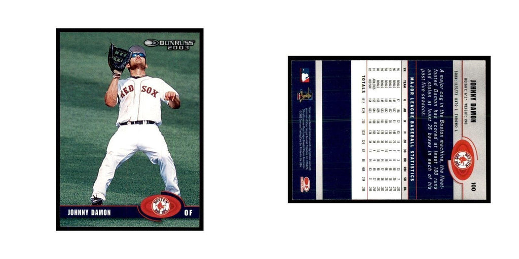 2003 Donruss Johnny Damon Baseball Cards #100