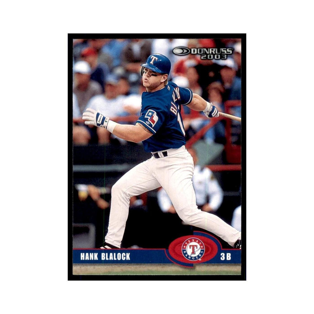 2003 Donruss Hank Blalock Baseball Cards #214