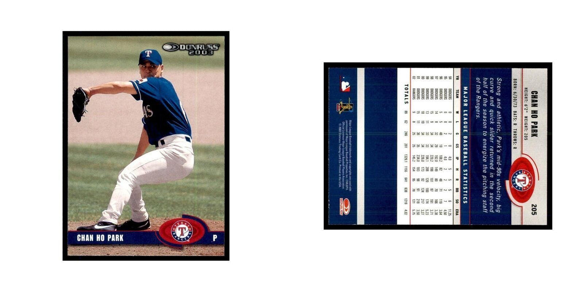 2003 Donruss Chan Ho Park Baseball Cards #205