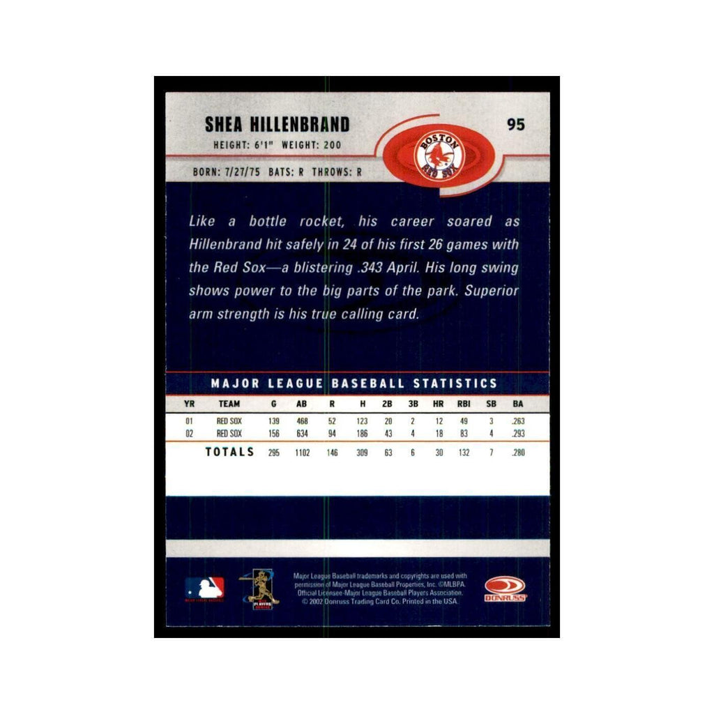 2003 Donruss Shea Hillenbrand Baseball Cards #95