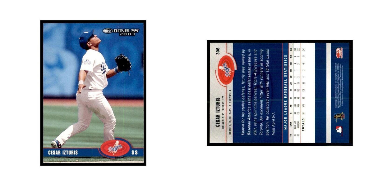 2003 Donruss Cesar Izturis Baseball Cards #308