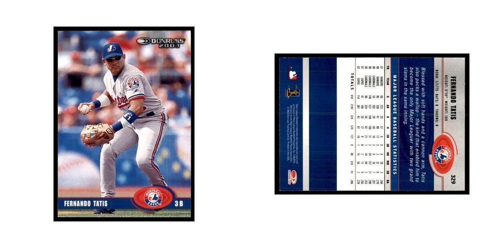 2003 Donruss Fernando Tatis Baseball Cards #329