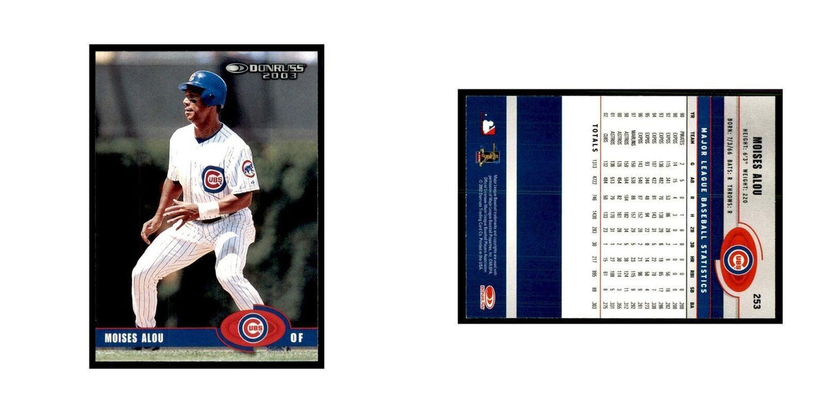 2003 Donruss Moises Alou Baseball Cards #253