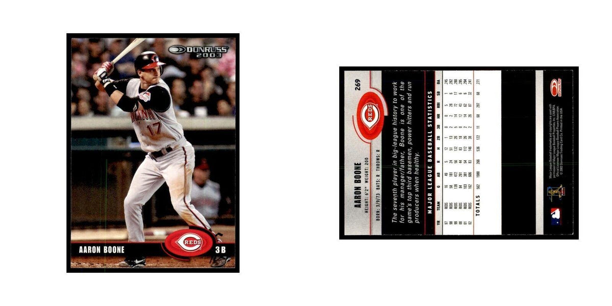 2003 Donruss Aaron Boone Baseball Cards #269