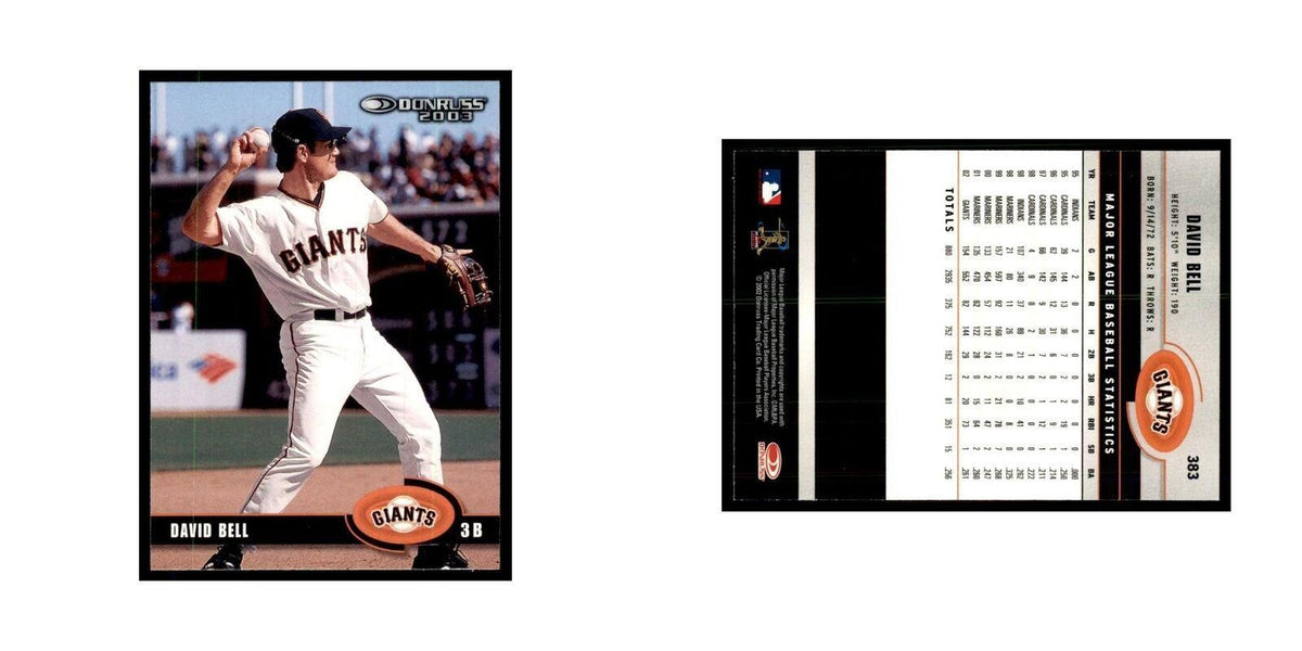 2003 Donruss David Bell Baseball Cards #383