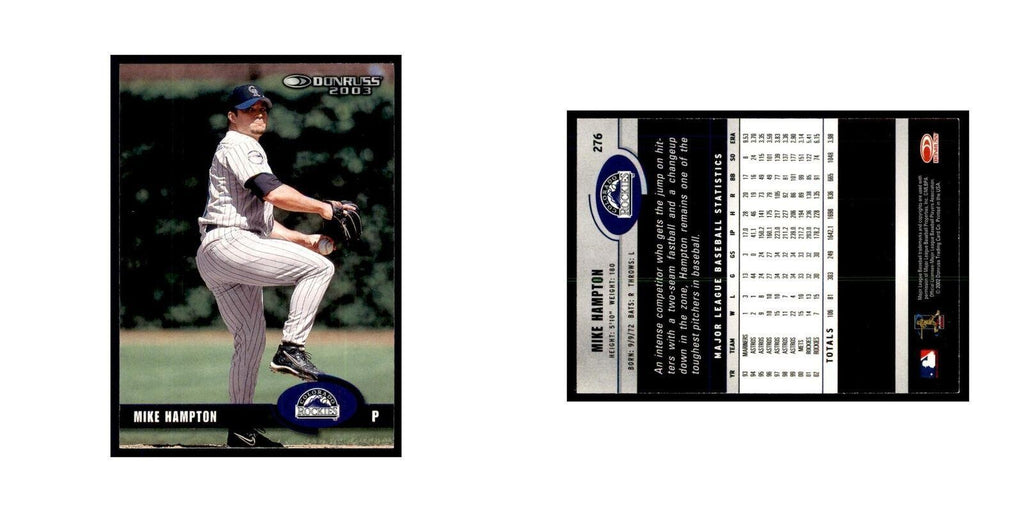 2003 Donruss Mike Hampton Baseball Cards #276