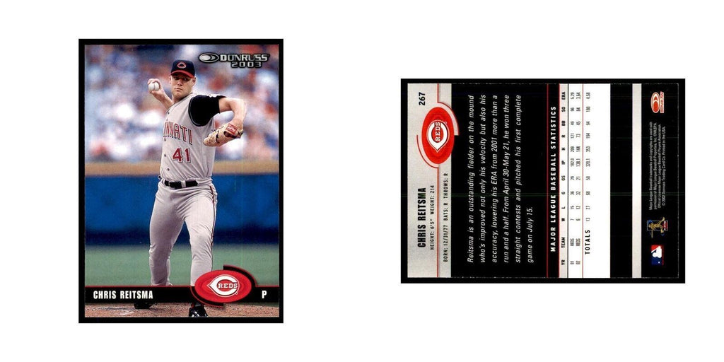 2003 Donruss Chris Reitsma Baseball Cards #267