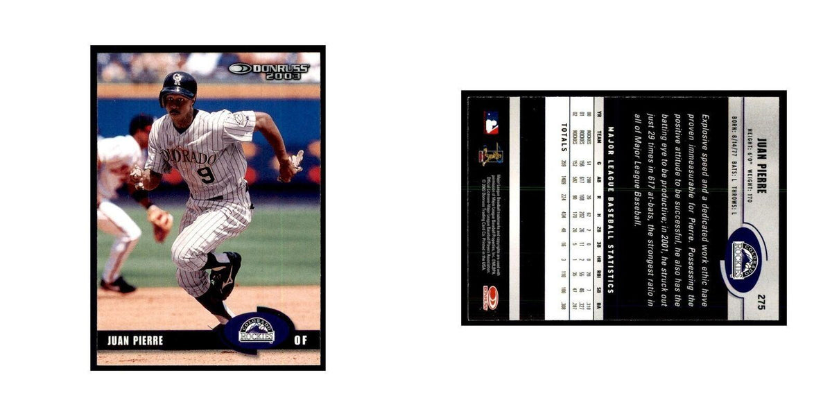 2003 Donruss Juan Pierre Baseball Cards #275
