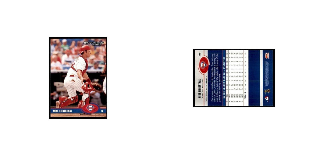 2003 Donruss Mike Lieberthal Baseball Cards #349