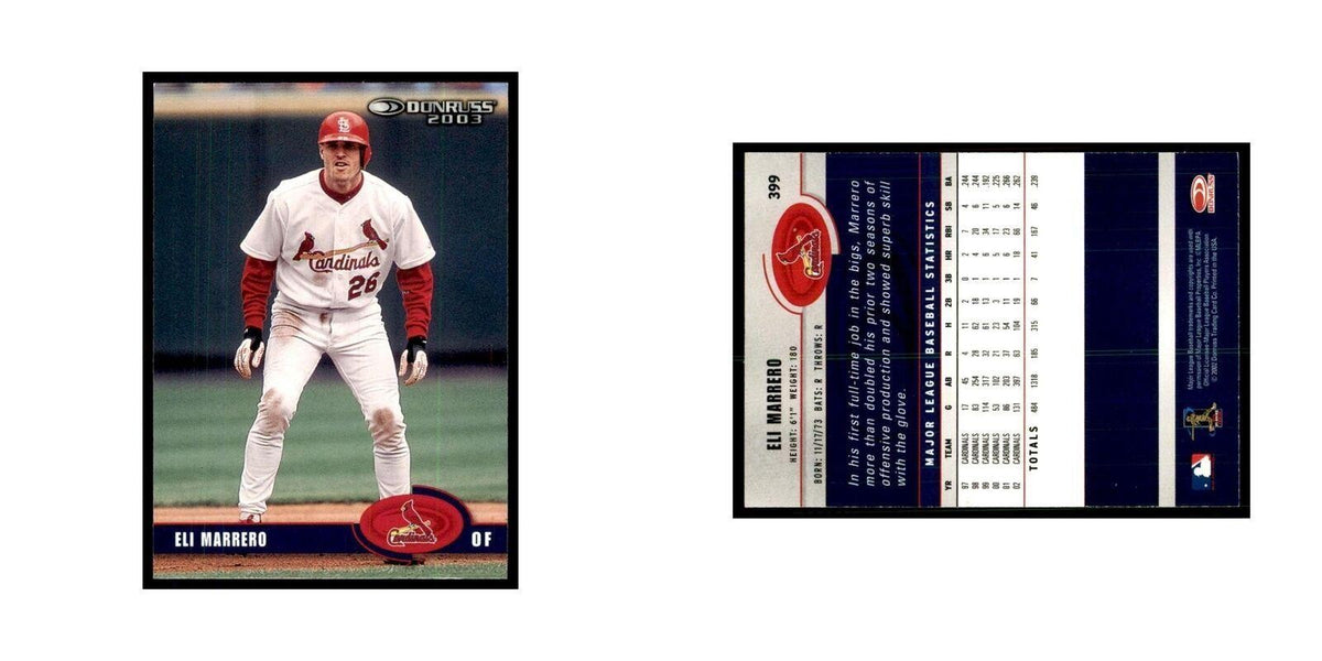 2003 Donruss Eli Marrero Baseball Cards #399