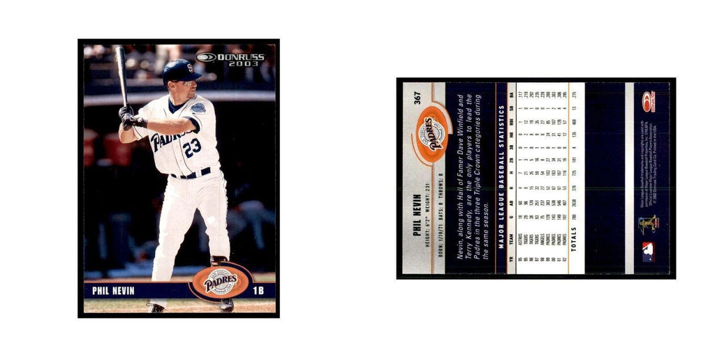 2003 Donruss Phil Nevin Baseball Cards #367