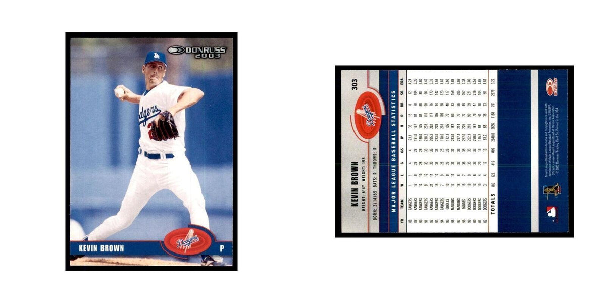2003 Donruss Kevin Brown Baseball Cards #303