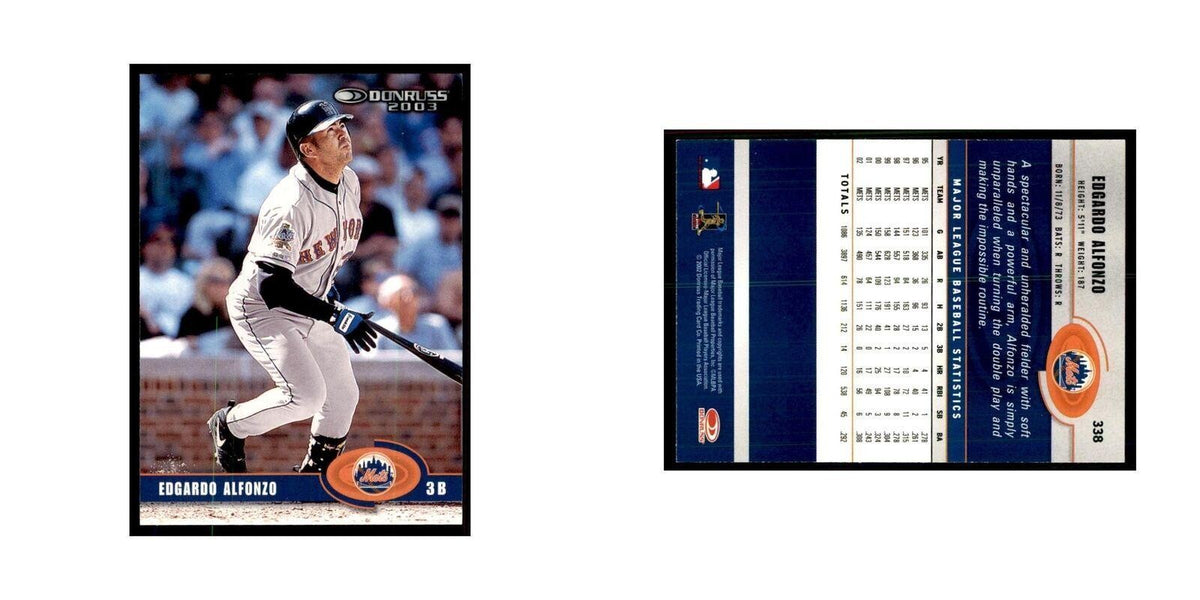 2003 Donruss Edgardo alfonzo Baseball Cards #338