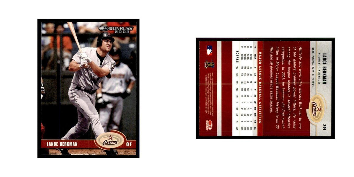 2003 Donruss Lance Berkman Baseball Cards #291
