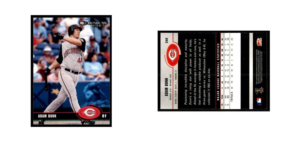 2003 Donruss Adam Dunn Baseball Cards #260