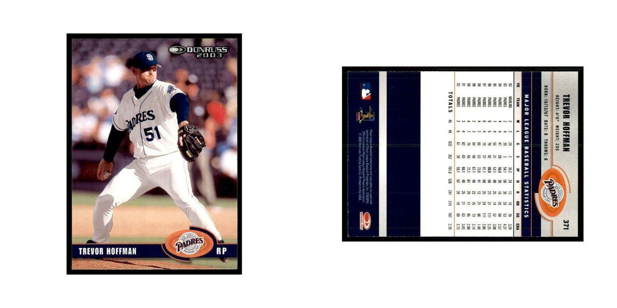 2003 Donruss Trevor Hoffman Baseball Cards #371