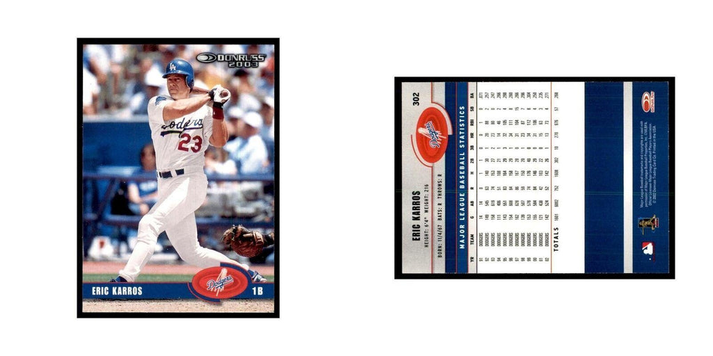 2003 Donruss Eric Karros Baseball Cards #302