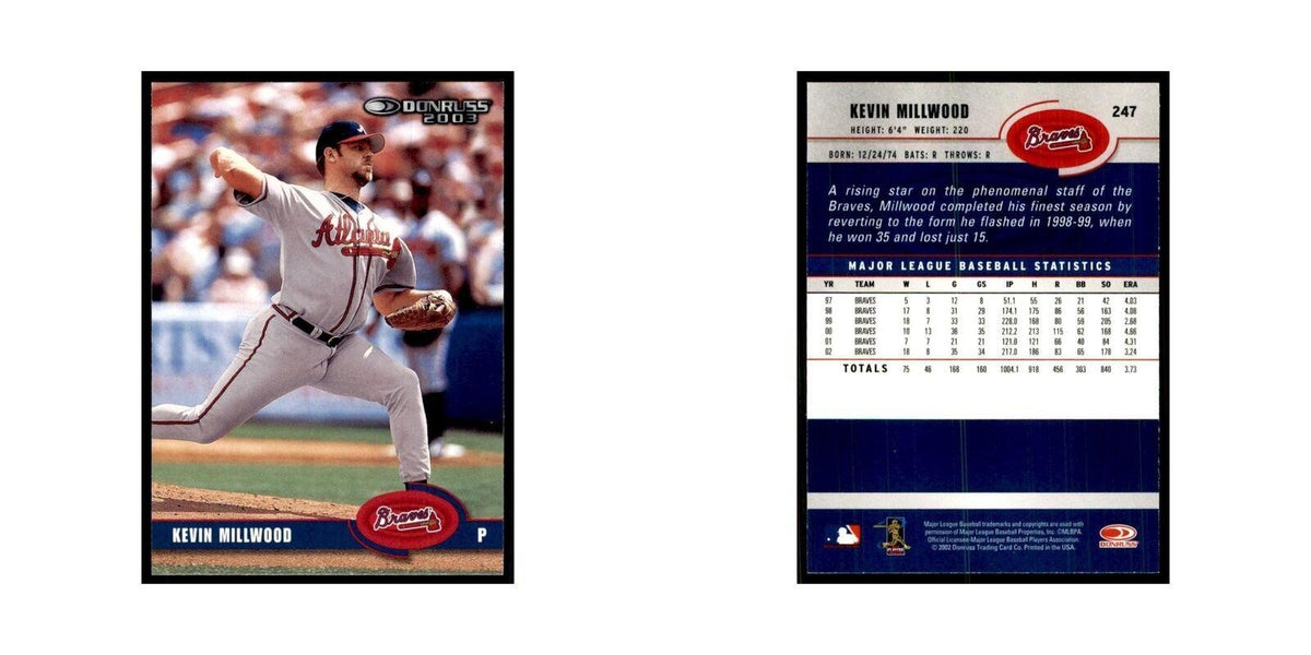 2003 Donruss Kevin Millwood Baseball Cards #247
