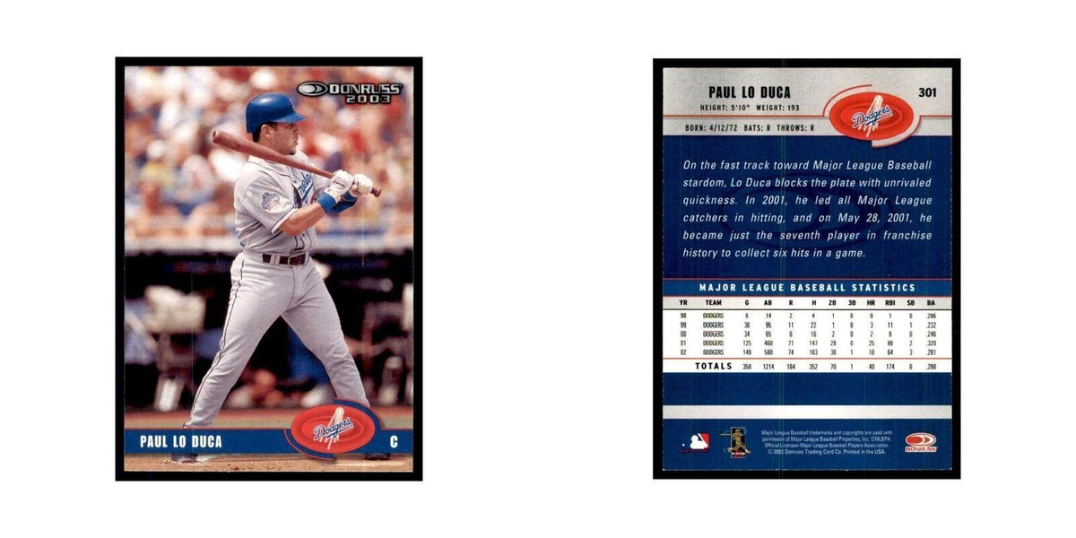 2003 Donruss Paul Lo Duca Baseball Cards #301
