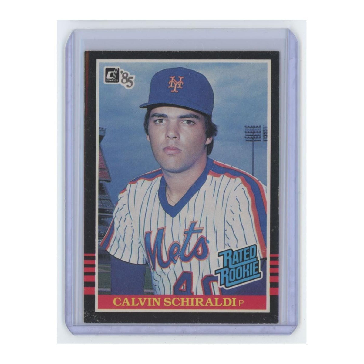 1985 Donruss Calvin Schiraldi Mets #38