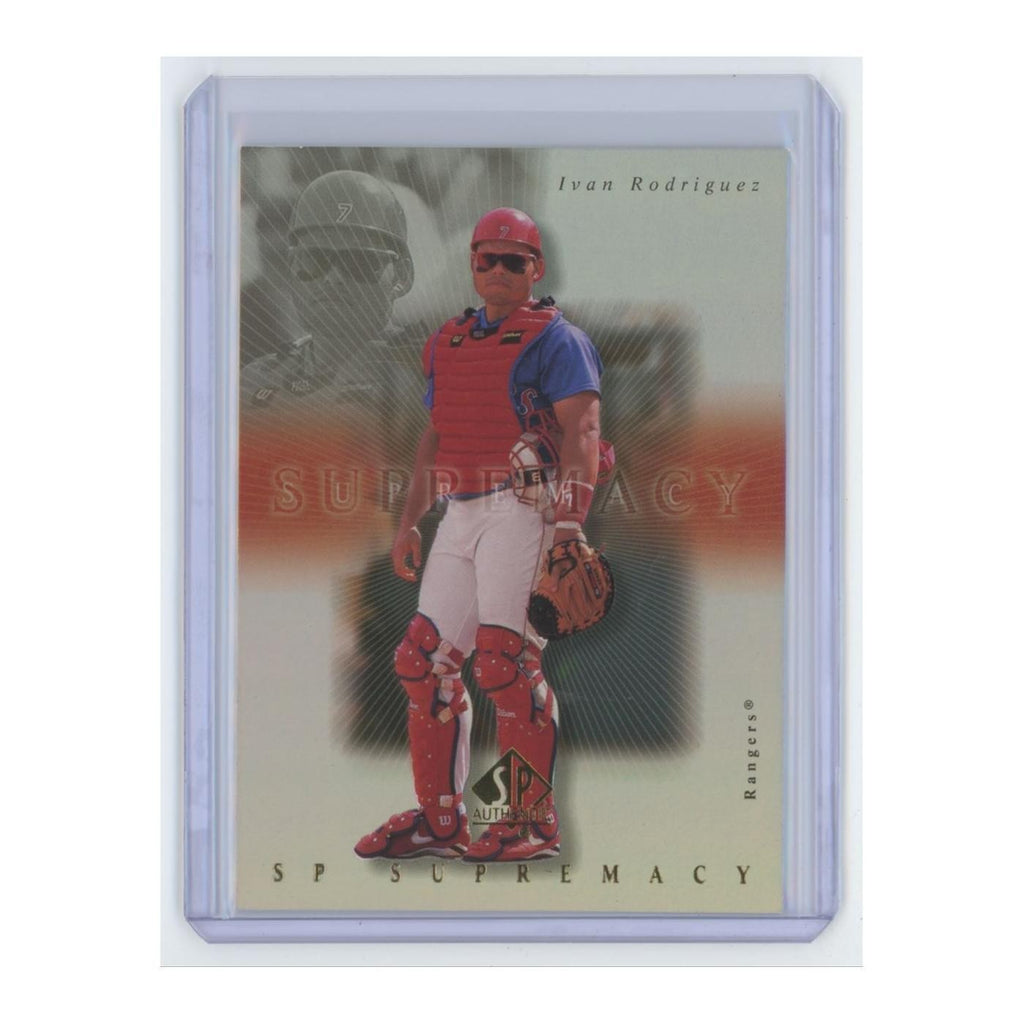 2000 SP Authentic Supremacy Ivan Rodriguez Rangers #S6