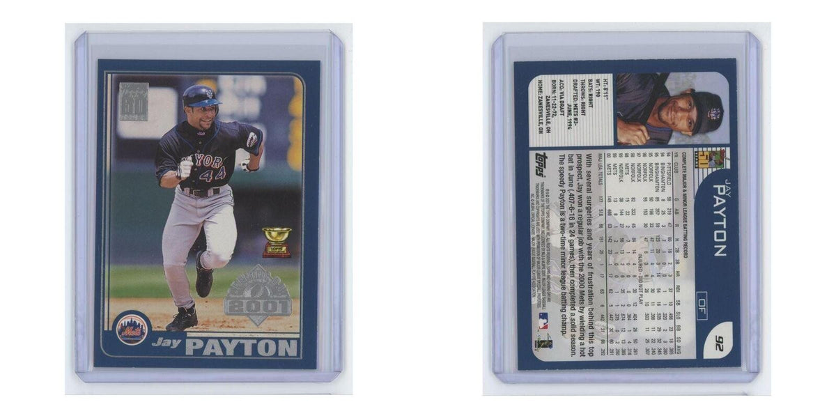 2001 Topps Opening Day Jay Payton Mets #92