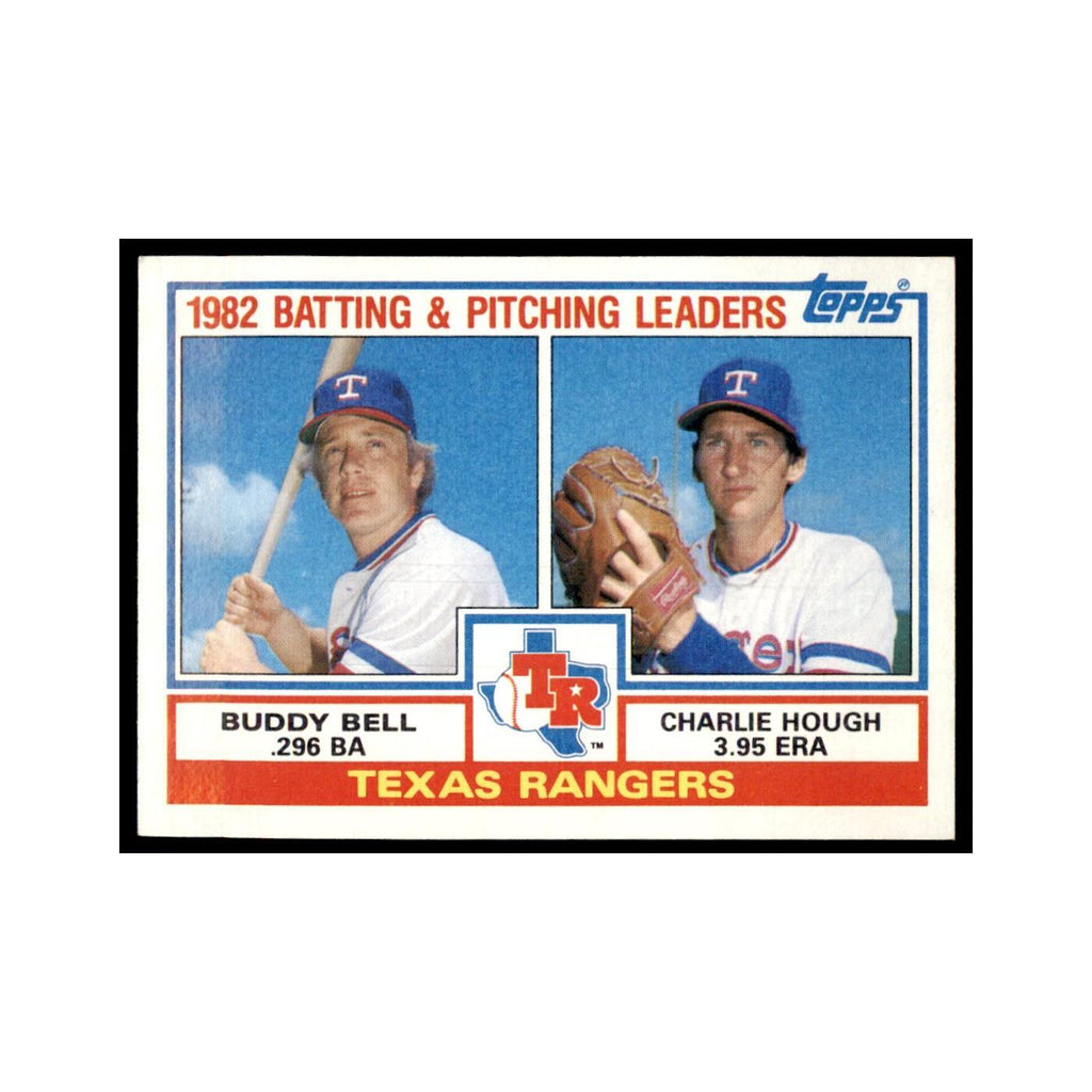 1983 Topps Rangers Team Leaders - Buddy Bell/Charlie Hough Baseball Cards #412