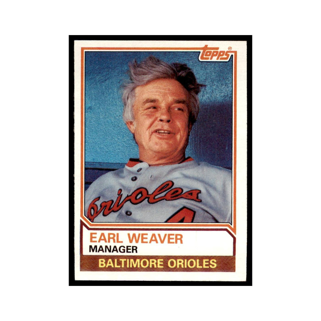 1983 Topps Earl Weaver Baseball Cards #426