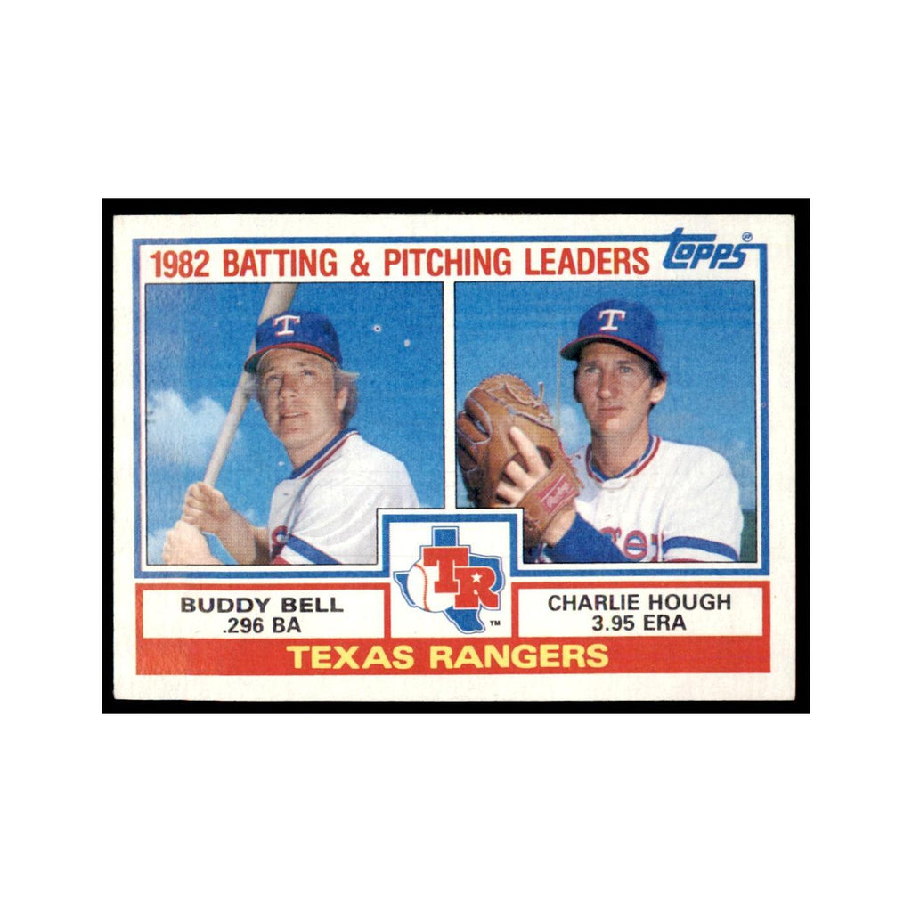 1983 Topps Rangers Team Leaders - Buddy Bell/Charlie Hough Baseball Cards #412