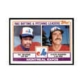1983 Topps Expos Team Leaders - Al Oliver/Steve Rogers Baseball Cards #111