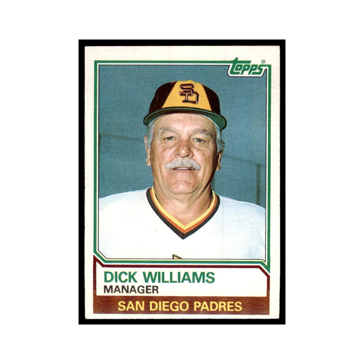 1983 Topps Dick Williams Baseball Cards #366