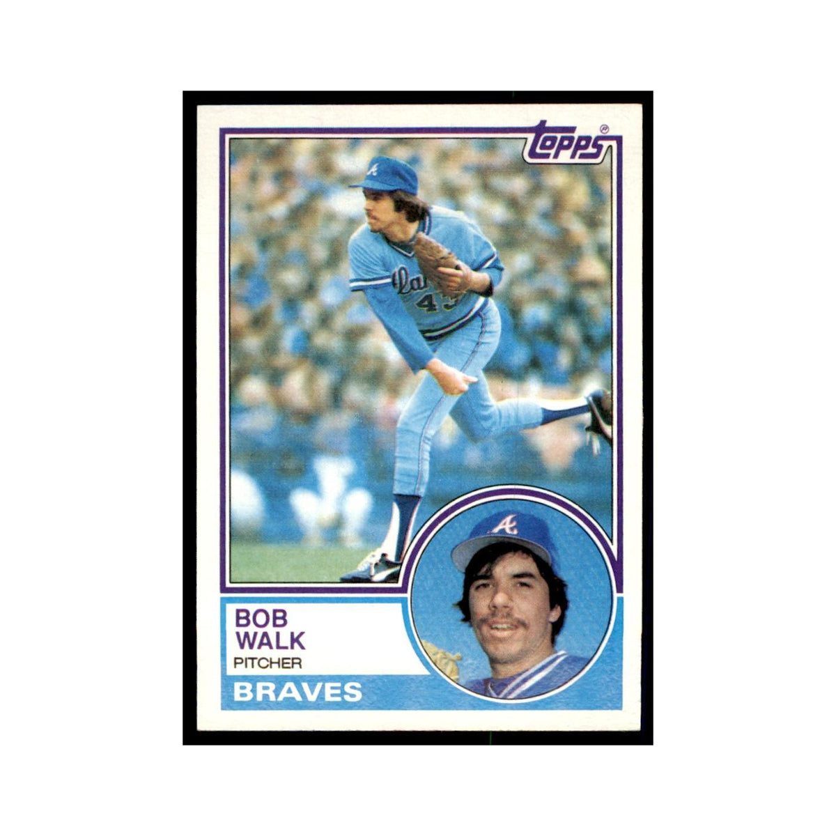 1983 Topps Bob Walk Baseball Cards #104