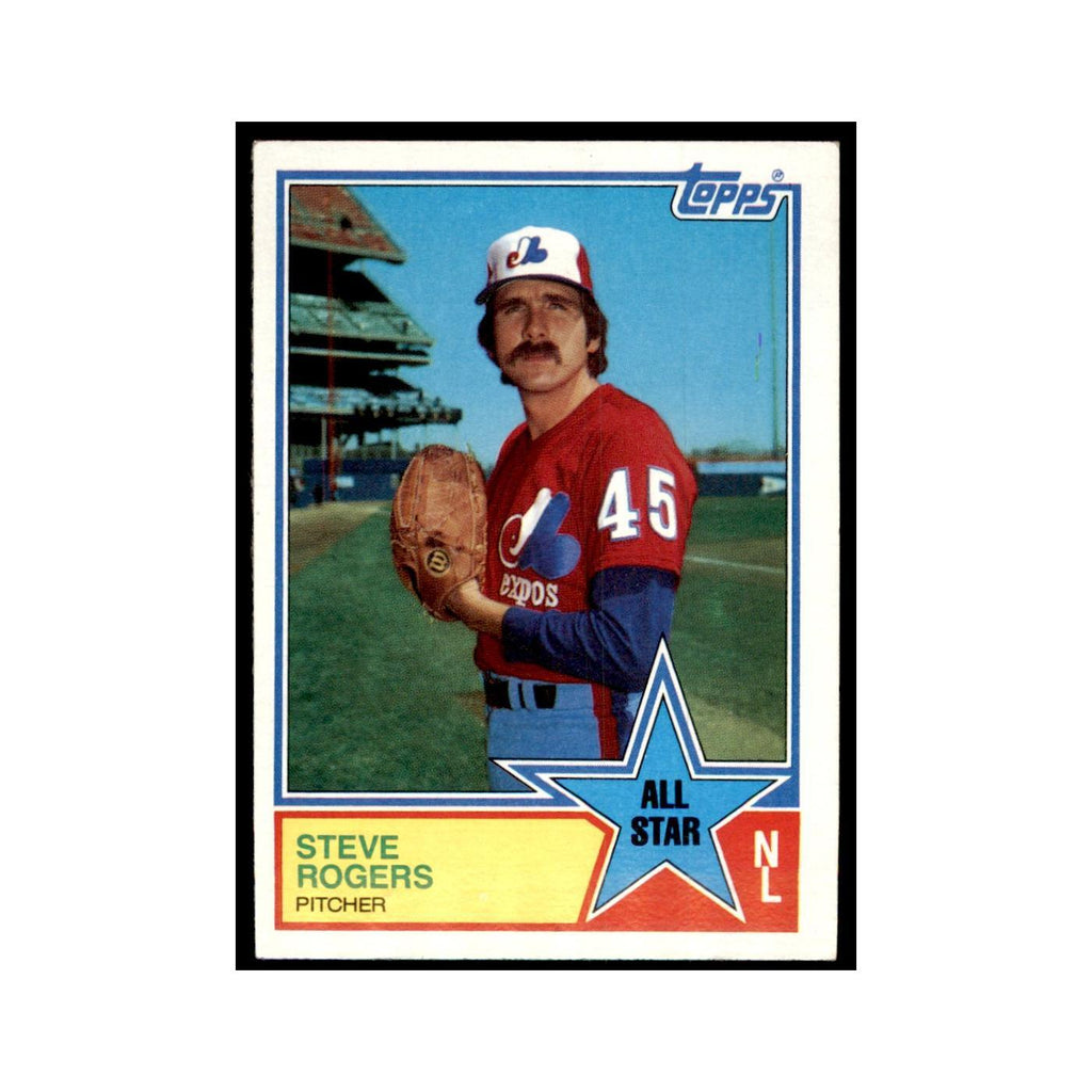 1983 Topps Steve Rogers Baseball Cards #405