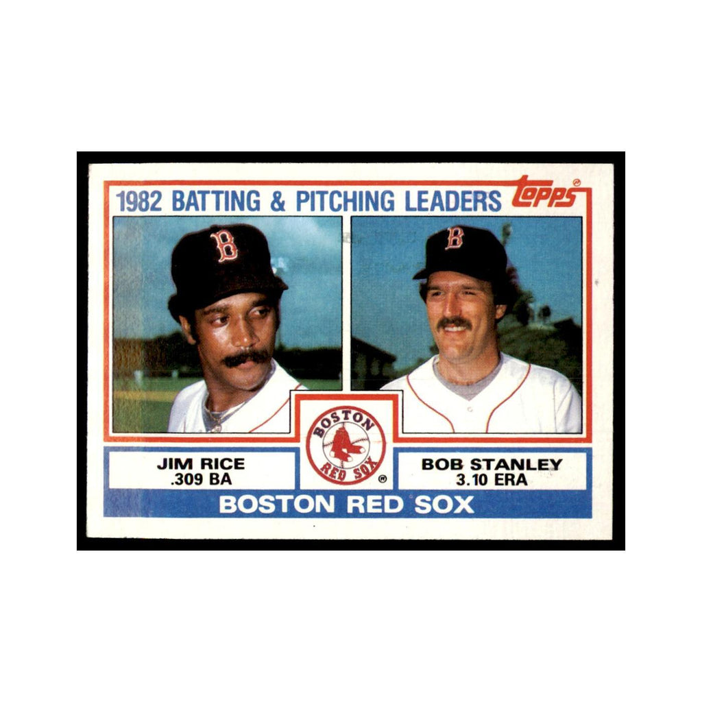 1983 Topps Red Sox Team Leaders - Jim Rice/Bob Stanley Baseball Cards #381