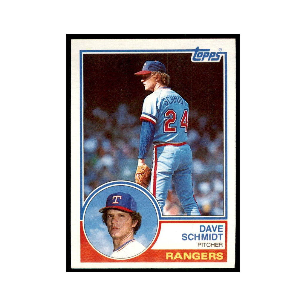 1983 Topps Dave Schmidt Baseball Cards #116