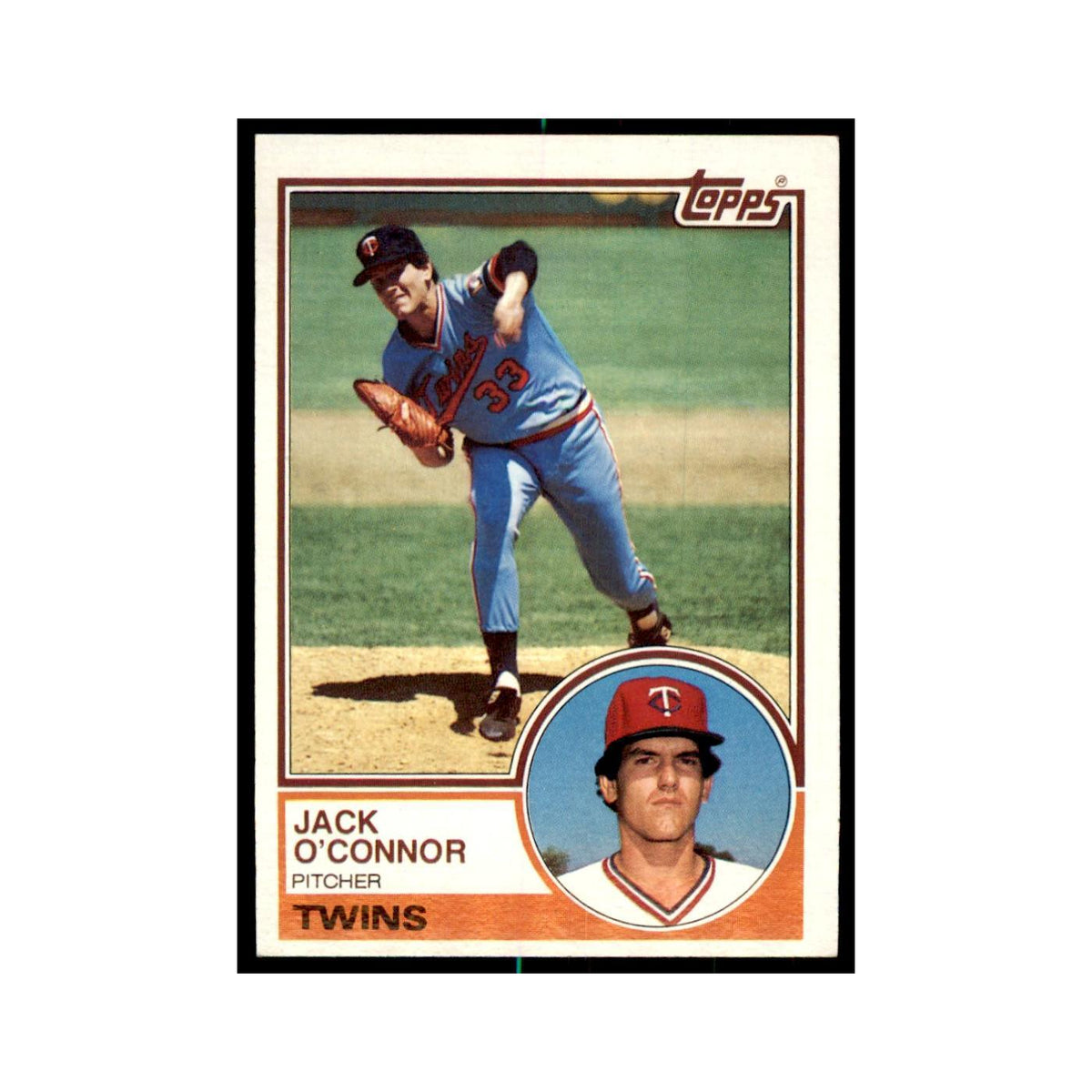 1983 Topps Jack O'Connor Baseball Cards #33