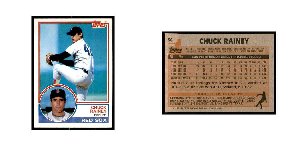 1983 Topps Chuck Rainey Baseball Cards #56