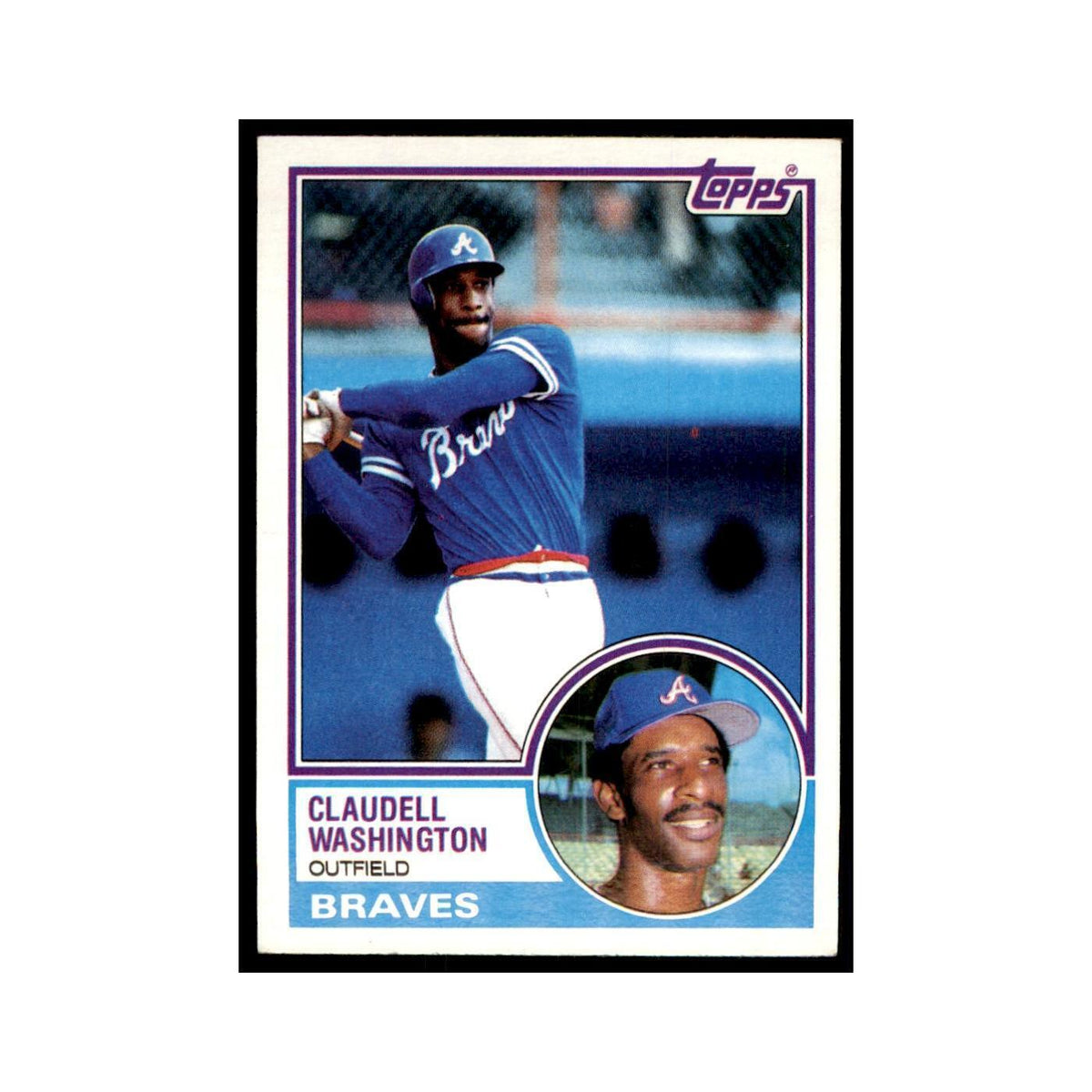 1983 Topps Claudell Washington Baseball Cards #235