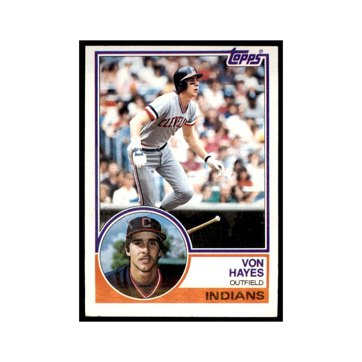 1983 Topps Von Hayes Baseball Cards #325