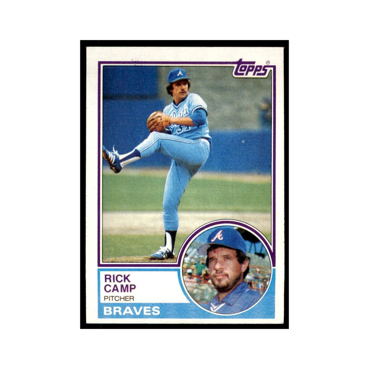 1983 Topps Rick Camp Baseball Cards #207